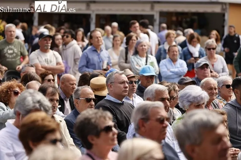 Concierto de la Banda Municipal de Música de Salamanca en la Plaza Mayor. Foto: David Sañudo