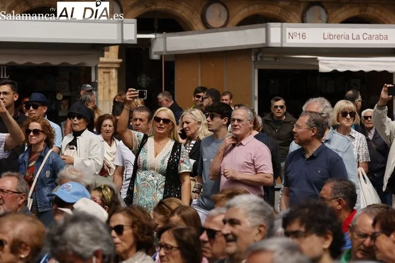 Concierto de la Banda Municipal de Música de Salamanca en la Plaza Mayor. Foto: David Sañudo