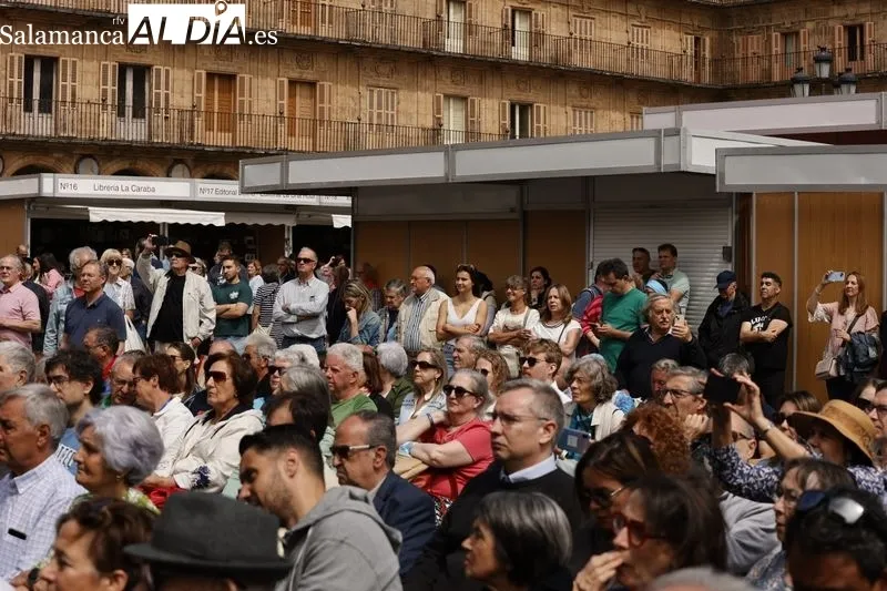 Concierto de la Banda Municipal de Música de Salamanca en la Plaza Mayor. Foto: David Sañudo