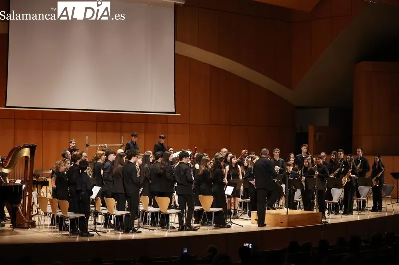 Concierto de las bandas del Conservatorio Profesional de Música de Salamanca en el Palacio de Congresos
