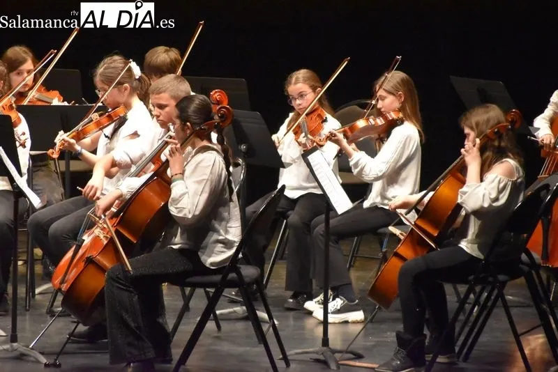Conciertos de fin de curso de las orquestas del Conservatorio Profesional de Salamanca en el Teatro de Unicaja. Fotos: Vanesa Martins
