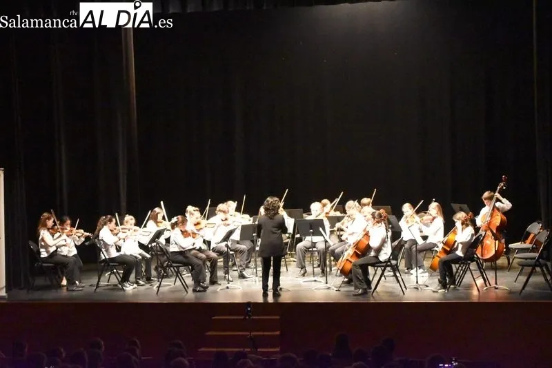 Conciertos de fin de curso de las orquestas del Conservatorio Profesional de Salamanca en el Teatro de Unicaja. Fotos: Vanesa Martins