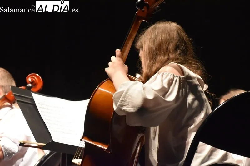 Conciertos de fin de curso de las orquestas del Conservatorio Profesional de Salamanca en el Teatro de Unicaja. Fotos: Vanesa Martins