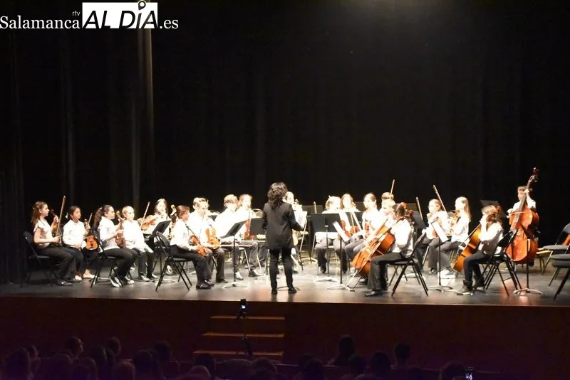 Conciertos de fin de curso de las orquestas del Conservatorio Profesional de Salamanca en el Teatro de Unicaja. Fotos: Vanesa Martins