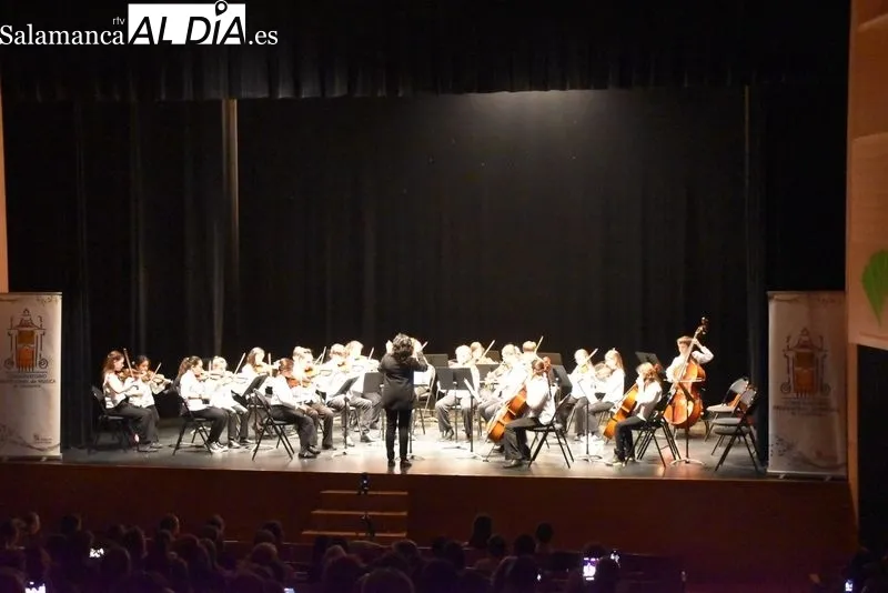Conciertos de fin de curso de las orquestas del Conservatorio Profesional de Salamanca en el Teatro de Unicaja. Fotos: Vanesa Martins