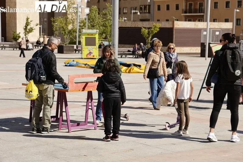 La plaza de la Concordia ha acogido actividades por el Día Internacional de la Familia. Fotos: David Sañudo