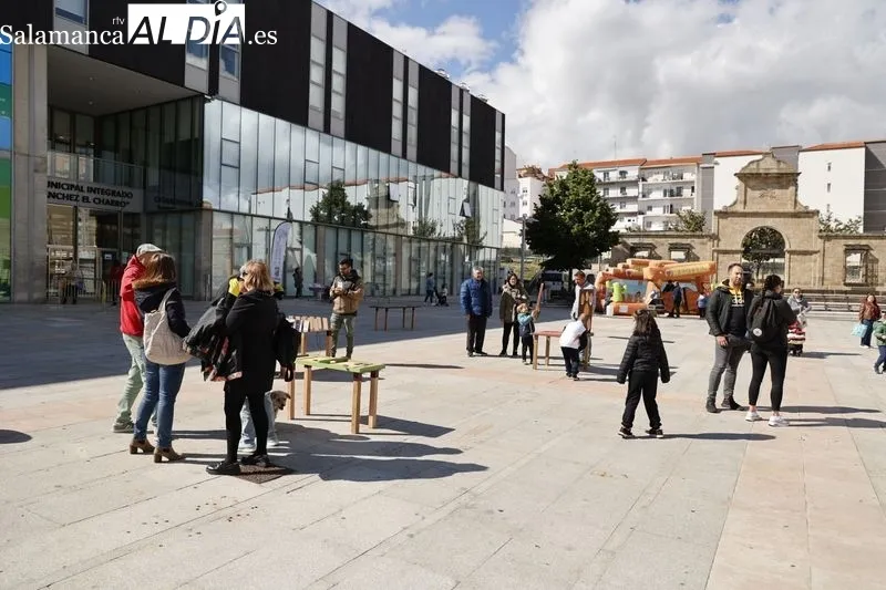 La plaza de la Concordia ha acogido actividades por el Día Internacional de la Familia. Fotos: David Sañudo