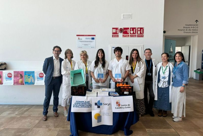 El Complejo Asistencial Universitario de Salamanca se suma al Día sin Tabaco