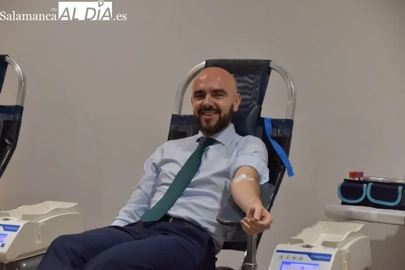Donantes de sangre en el Complejo Asistencial Universitario de Salamanca. Foto: Vanesa Martins