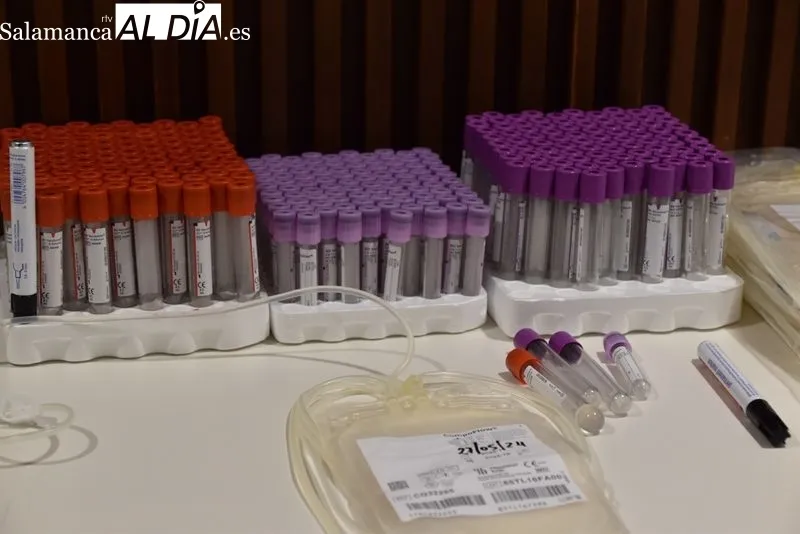 Donantes de sangre en el Complejo Asistencial Universitario de Salamanca. Foto: Vanesa Martins