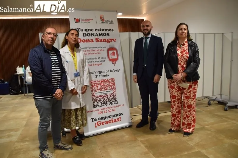 Donantes de sangre en el Complejo Asistencial Universitario de Salamanca. Foto: Vanesa Martins