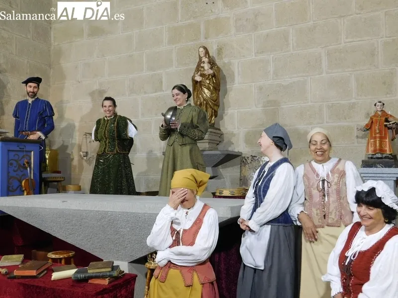 Representación de la obra 'Buscando a Nebrija' en la localidad de Escuernavacas 