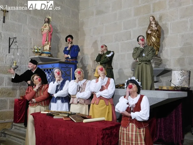 Representación de la obra 'Buscando a Nebrija' en la localidad de Escuernavacas 