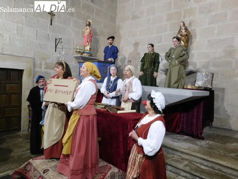 Representación de la obra 'Buscando a Nebrija' en la localidad de Escuernavacas 