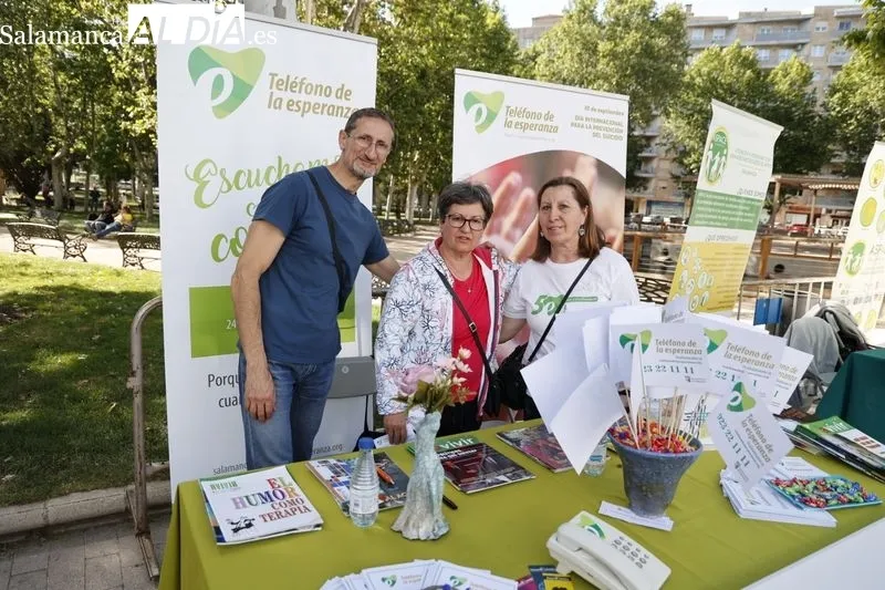 Feria de entidades de voluntariado 'Salamanca nos movemos' en La Alamedilla. Fotos: David Dañudo