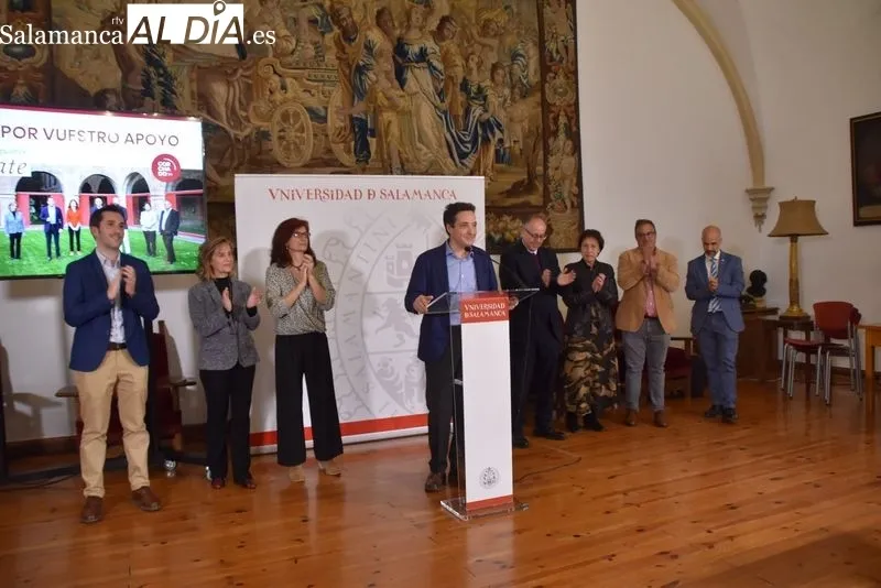 Juan Manuel Corchado, nuevo rector de la Universidad de Salamanca. Fotos; Vanesa Martins.