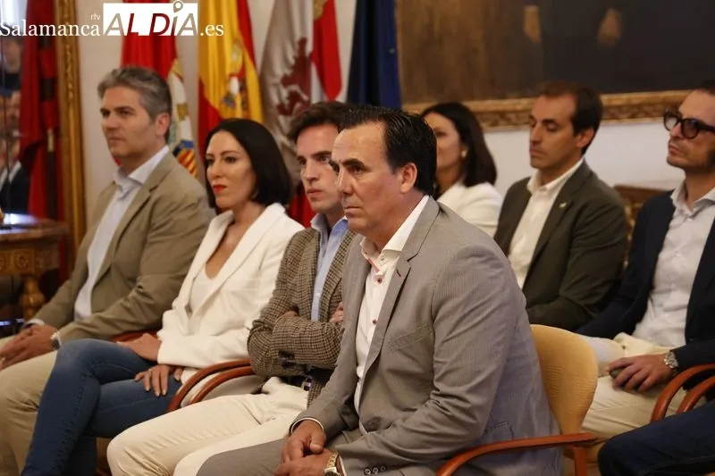 Presentación en el Ayuntamiento de Salamanca del proyecto solidario ‘La Sonrisa de María’. Foto: David Sañudo