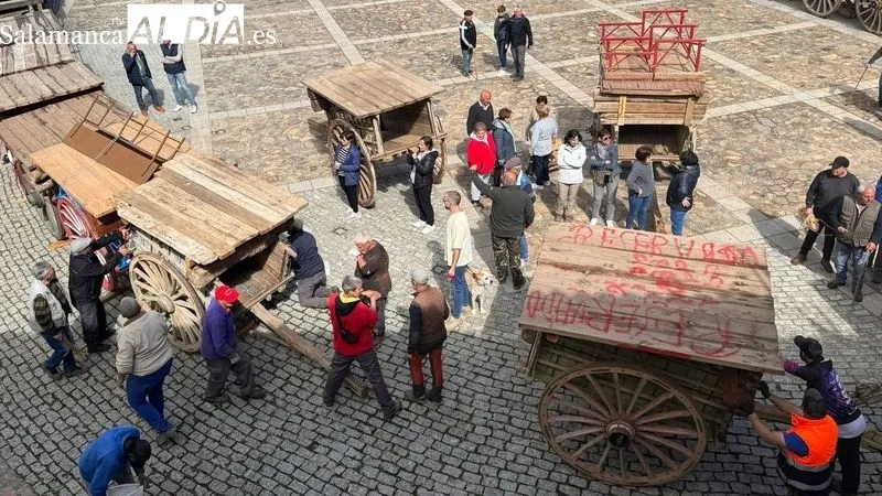 Los encierros a caballo son uno de los grandes atractivos de la fiesta del Noveno