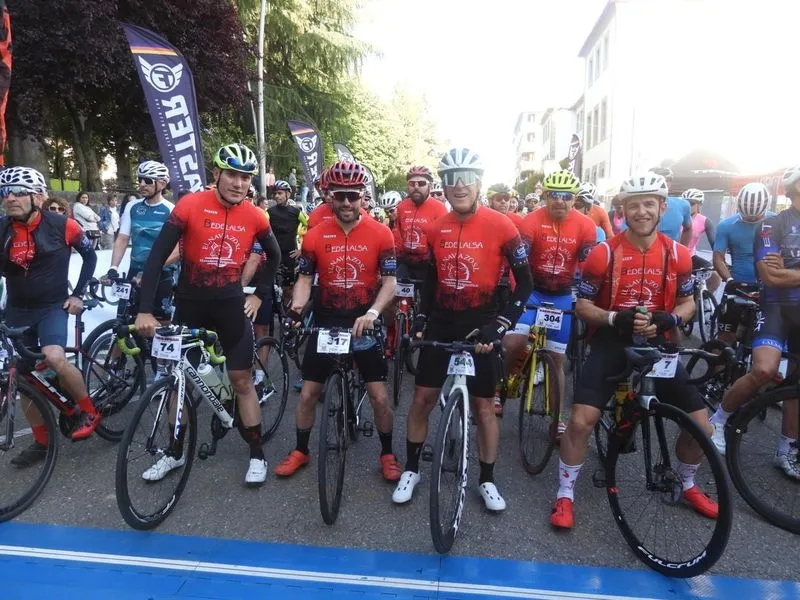Gran ambiente en la Marcha Cicloturista Bedelalsa celebrada en Béjar. Foto: Orycronsport