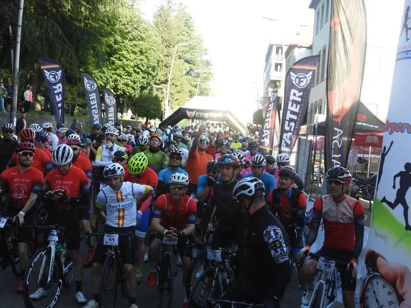 Gran ambiente en la Marcha Cicloturista Bedelalsa celebrada en Béjar. Foto: Orycronsport