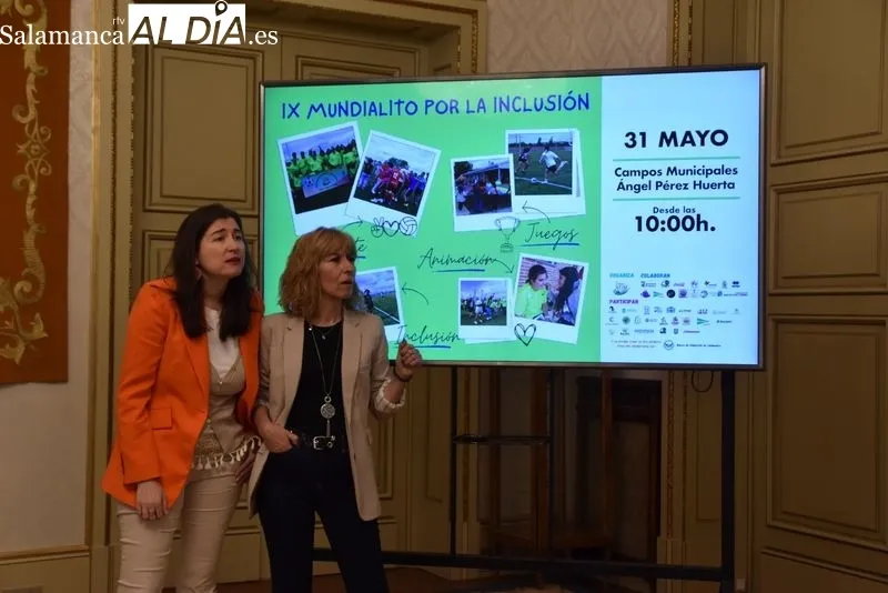 Presentación en el Ayuntamiento del ‘Mundialito por la Inclusión’ que se celebra en Salamanca el 31 de mayo. Foto: Vanesa Martins