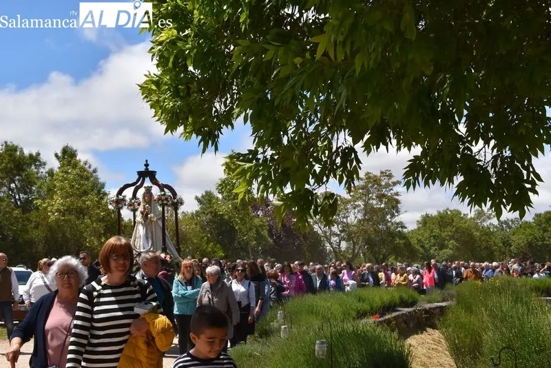Procesión de la Virgen de los Remedios junto al Castillo del Buen Amor. Foto: V. Martins
