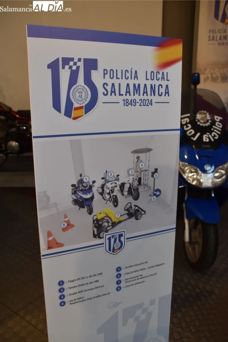 Nuevo espacio en el Museo de Automoción con motivo del 175 aniversario de la Policía Local de Salamanca. Foto: Vanesa Martins
