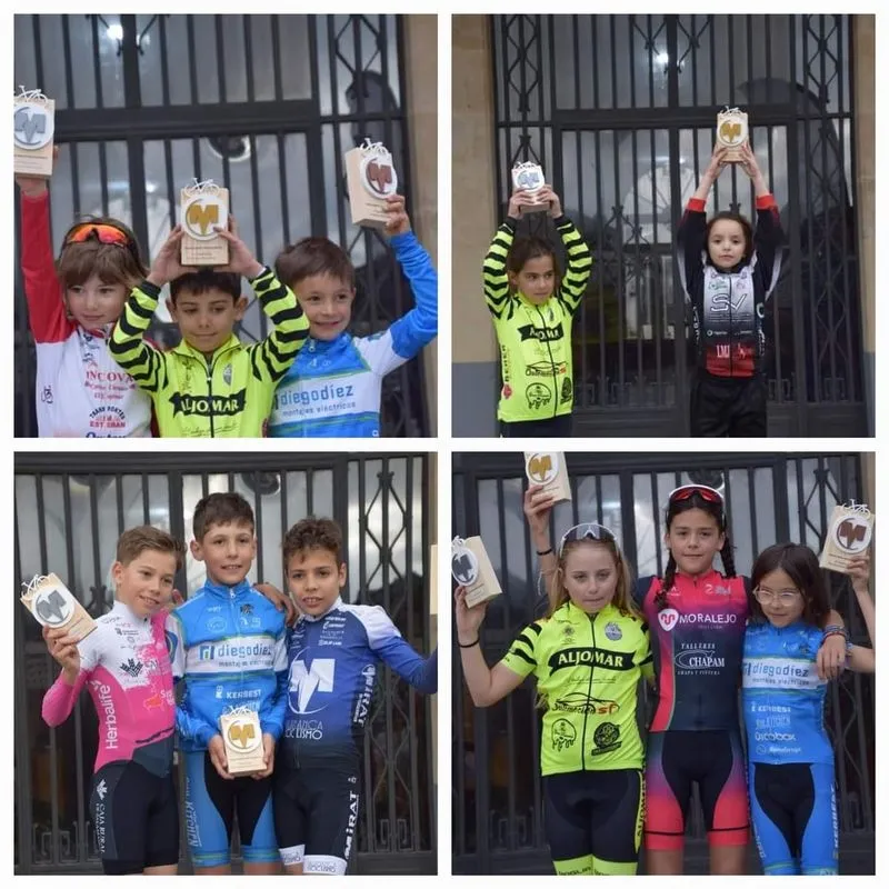 Ciclistas de la escuela Mirat - Salamanca es ciclismo en el I Trofeo Escuelas Mirat celebrado en Salamanca