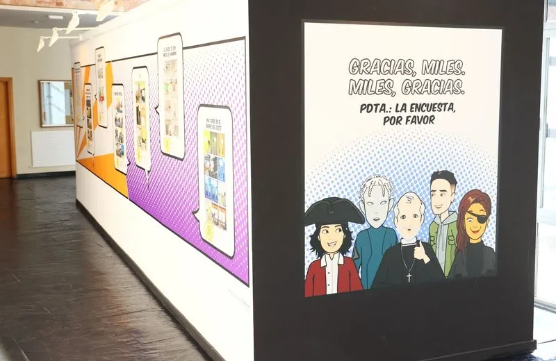 La Facultad de Geografía e Historia acoge la muestra 'Arte en viñetas'. Foto: USAL