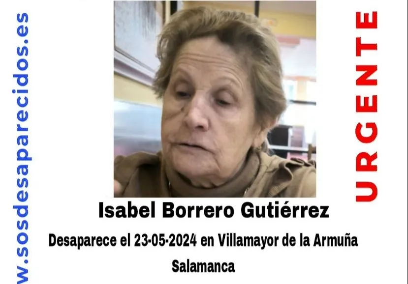 Isabel Borrero Gutiérrez ha desaparecido esta mañana en Villamayor.
