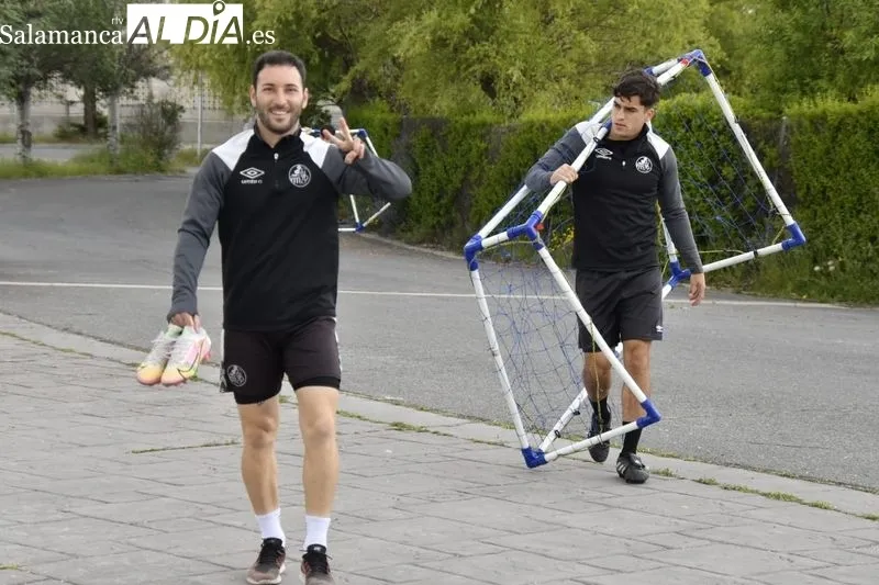 Entrenamiento del Salamanca UDS de este miércoles en el anexo al Tori