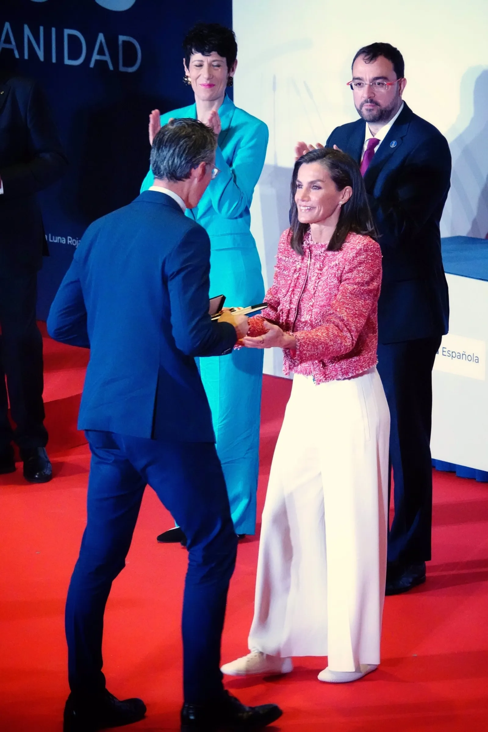 La Reina Letizia en el acto conmemorativo del 'Día Mundial de la Cruz Roja y la Media Luna Roja', en Oviedo, Asturias Foto: XUAN CUETO / EUROPA PRESS
