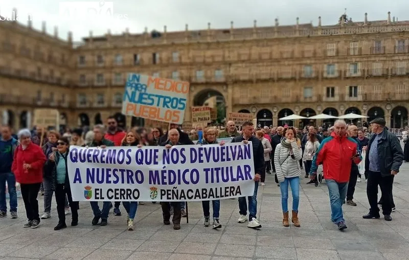 Manifestación vecinal de El Cerro en Salamanca