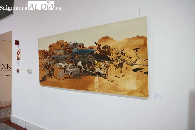 El Museo de Historia de la Automoción de Salamanca (MHAS) ofrece a sus visitantes hasta el día 23 de junio la exposición Arte y Automoción: ‘Bunker’. Foto: David Sañudo