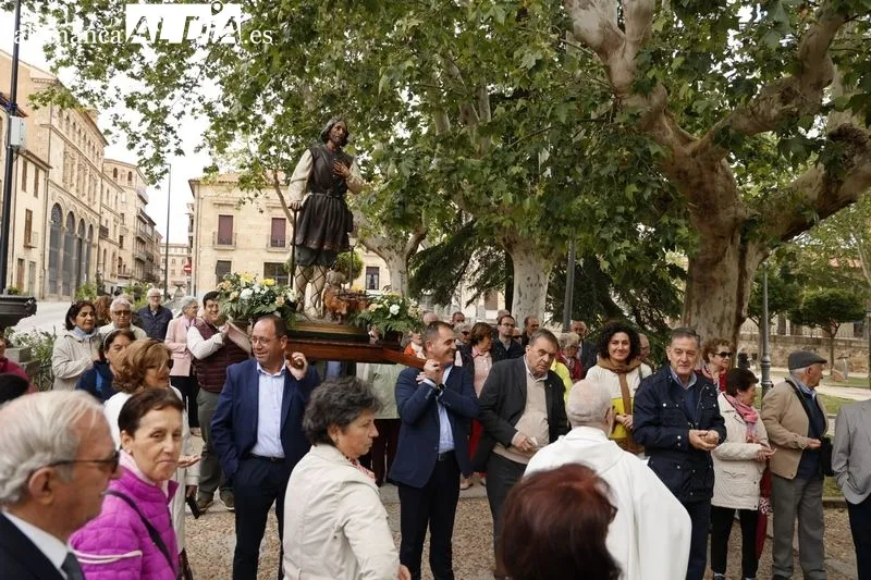 Procesión de San Isidro en la plaza de Colón. Foto: David Sañudo