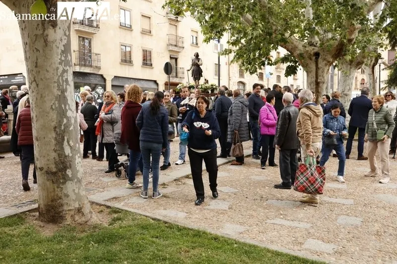 Procesión de San Isidro en la plaza de Colón. Foto: David Sañudo