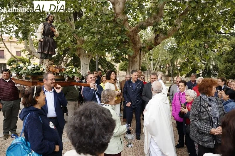 Procesión de San Isidro en la plaza de Colón. Foto: David Sañudo