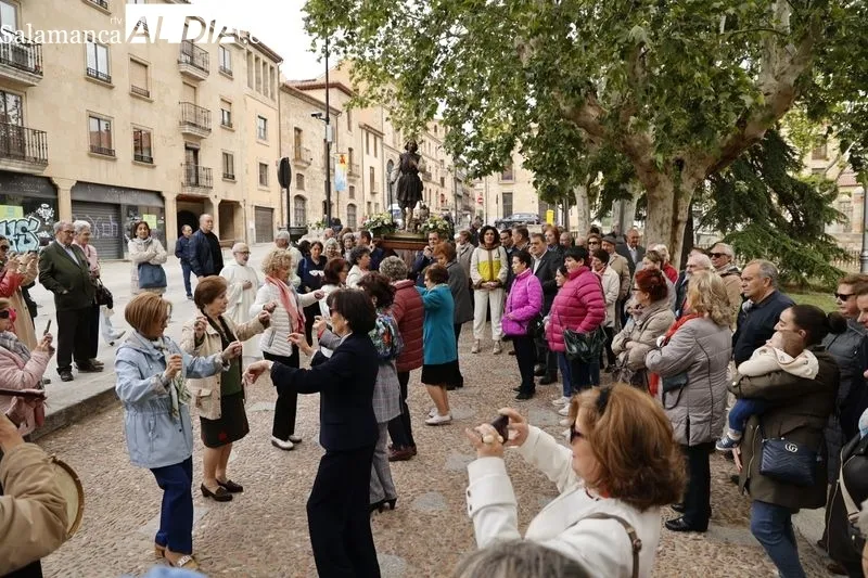 Procesión de San Isidro en la plaza de Colón. Foto: David Sañudo