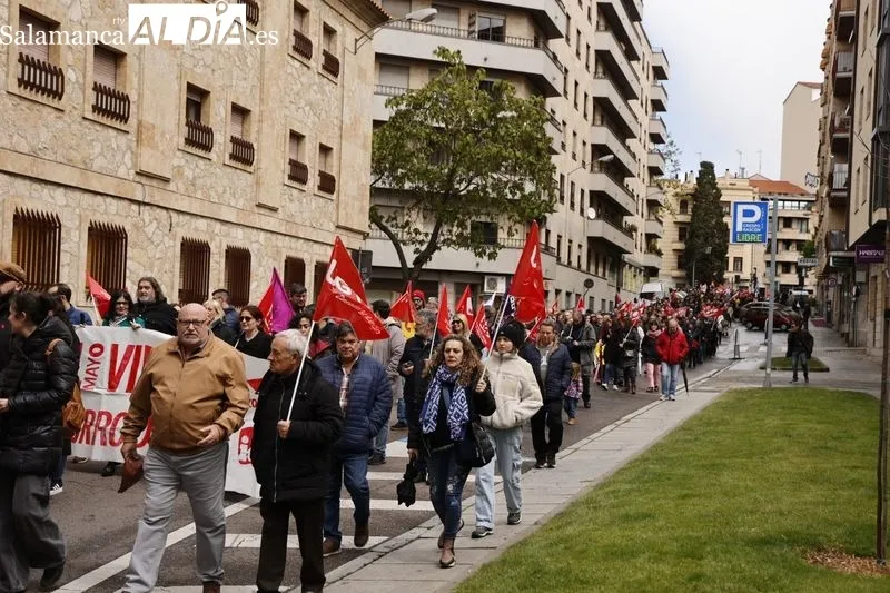 Manifestación por el Día del Trabajador en Salamanca | FOTOS: David Sañudo