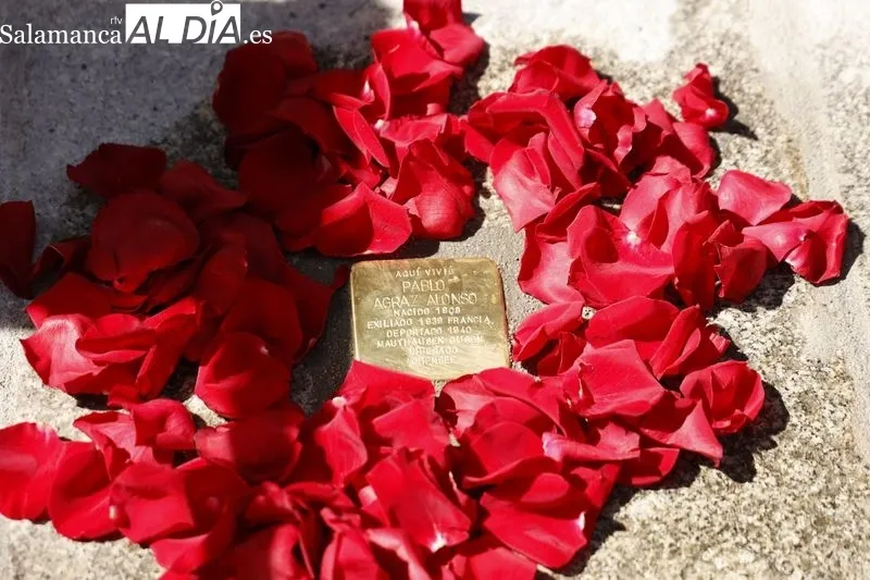 Salamanca homenajea a Pablo Agraz, salmantino supervivientes del campo de concentración de Mauthausen | FOTOS: David Sañudo 