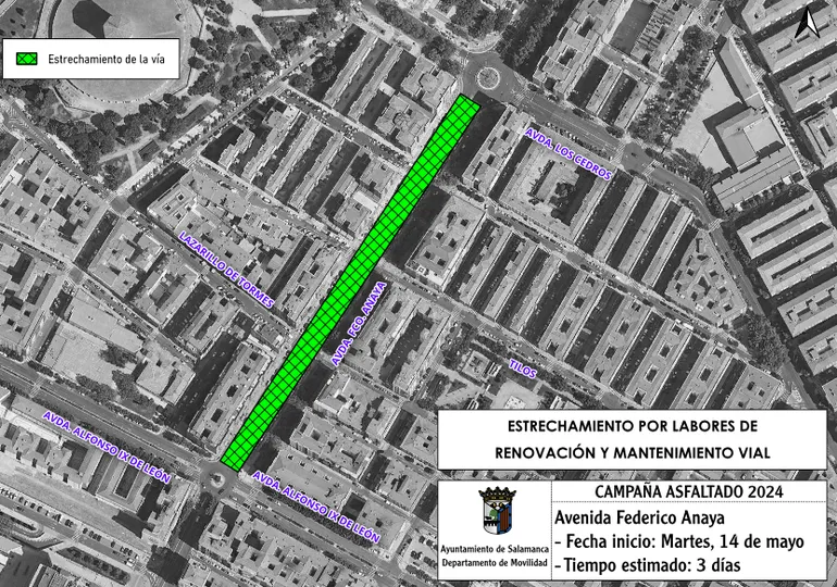 La campaña de asfaltado provocará cortes de tráfico, desvíos y estrechamientos por toda la ciudad