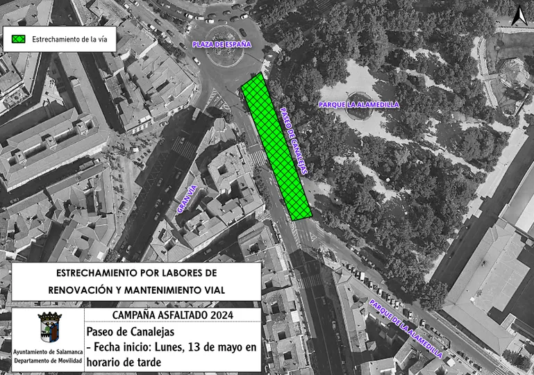 La campaña de asfaltado provocará cortes de tráfico, desvíos y estrechamientos por toda la ciudad