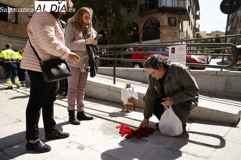 Salamanca homenajea a Pablo Agraz, salmantino supervivientes del campo de concentración de Mauthausen | FOTOS: David Sañudo 