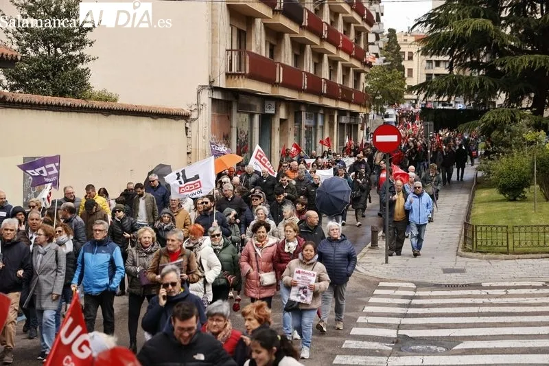 Manifestación por el Día del Trabajador en Salamanca | FOTOS: David Sañudo