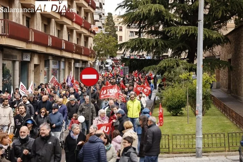 Manifestación por el Día del Trabajador en Salamanca | FOTOS: David Sañudo