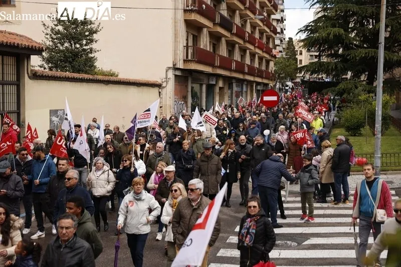 Manifestación por el Día del Trabajador en Salamanca | FOTOS: David Sañudo
