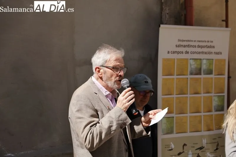 Salamanca homenajea a Pablo Agraz, salmantino supervivientes del campo de concentración de Mauthausen | FOTOS: David Sañudo 