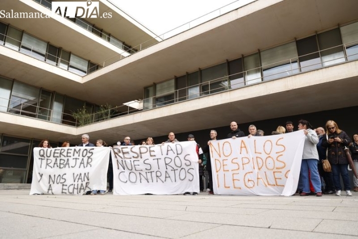 Salamanca: Protesta por despidos Llano Alto