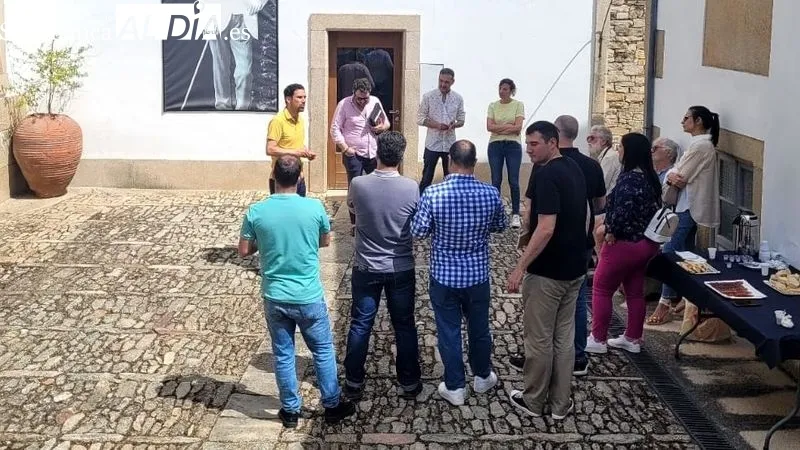 El patio de la Casa de los Condes de Lumbrales acogió algunos de los actos de la jornada