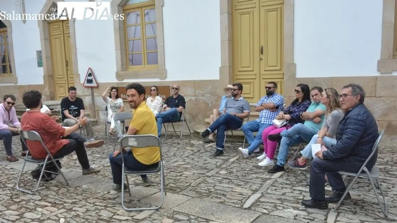El patio de la Casa de los Condes de Lumbrales acogió algunos de los actos de la jornada